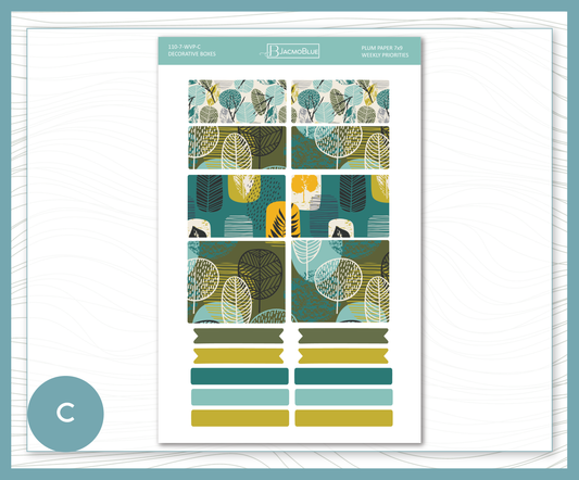 110 Plum Paper Vertical Priorities 7x9 - Sheet C