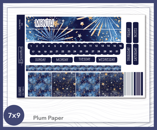 134 Plum Paper Planner 7x9 Monthly Kit - Sheet A