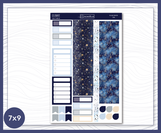 134 Plum Paper Planner 7x9 Monthly Kit - Sheet B