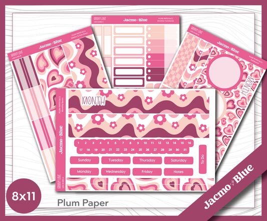 144 Plum Paper Monthly Kit  8x11 - Full Kit