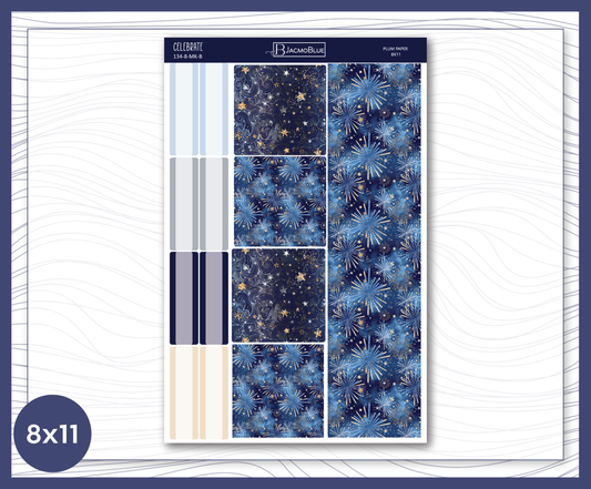 134 Plum Paper Planner 8x11 Monthly Kit - Sheet B