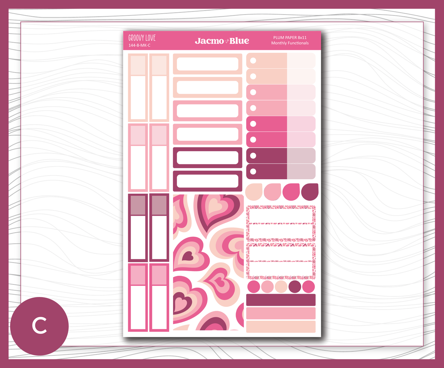 144 Plum Paper Monthly Kit  8x11 - Full Kit