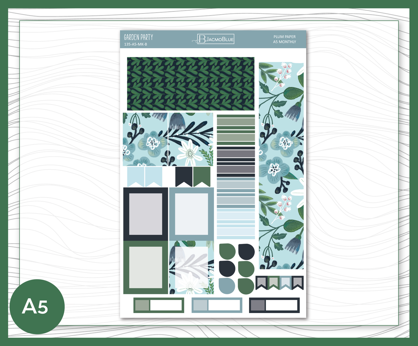 134 Plum Paper Monthly Kit  A5 - Full Kit