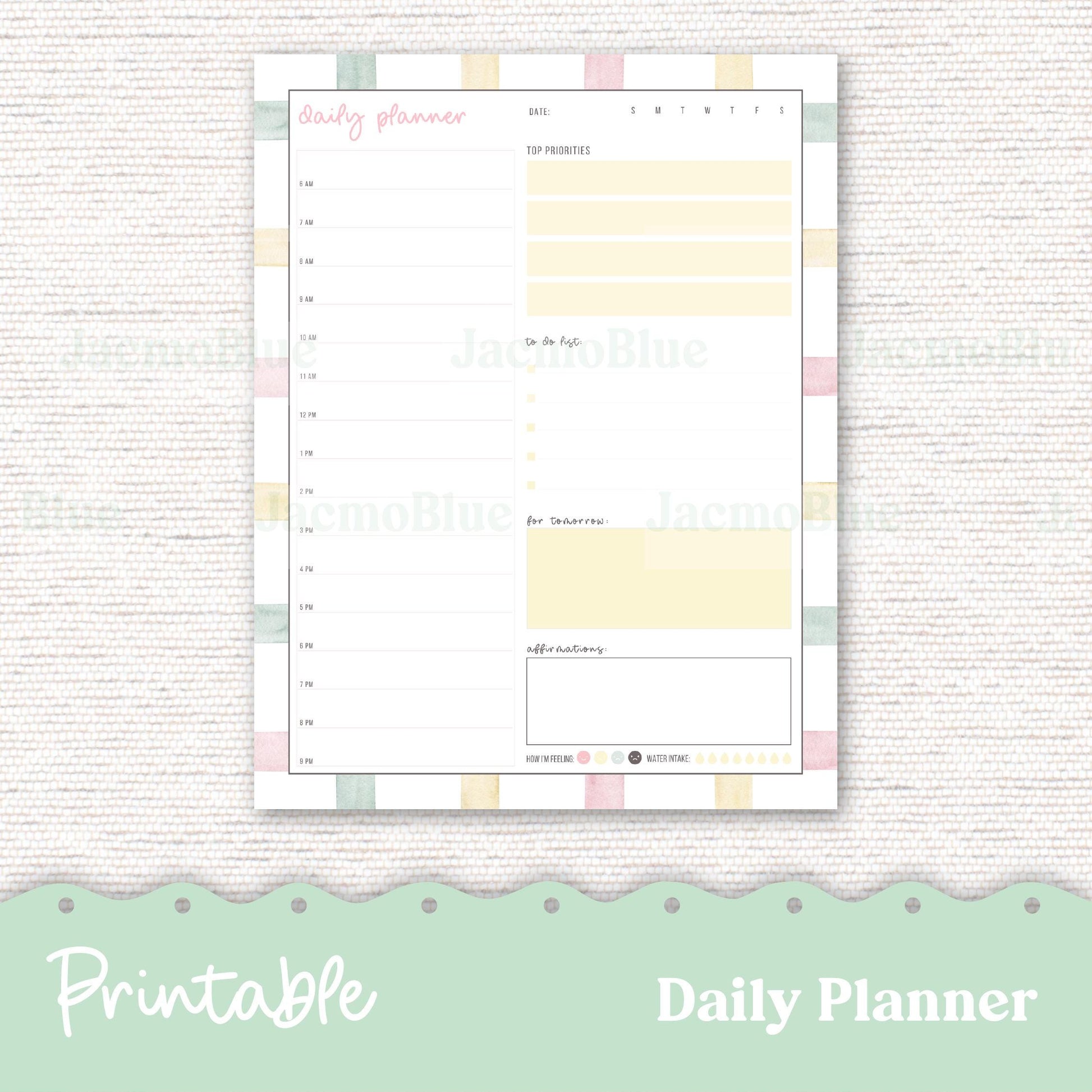 PRINTABLE Planner Bundle - Monthly, Weekly, Daily, Notes Journaling 255P PDF Download GoodNotes - Digital Planner