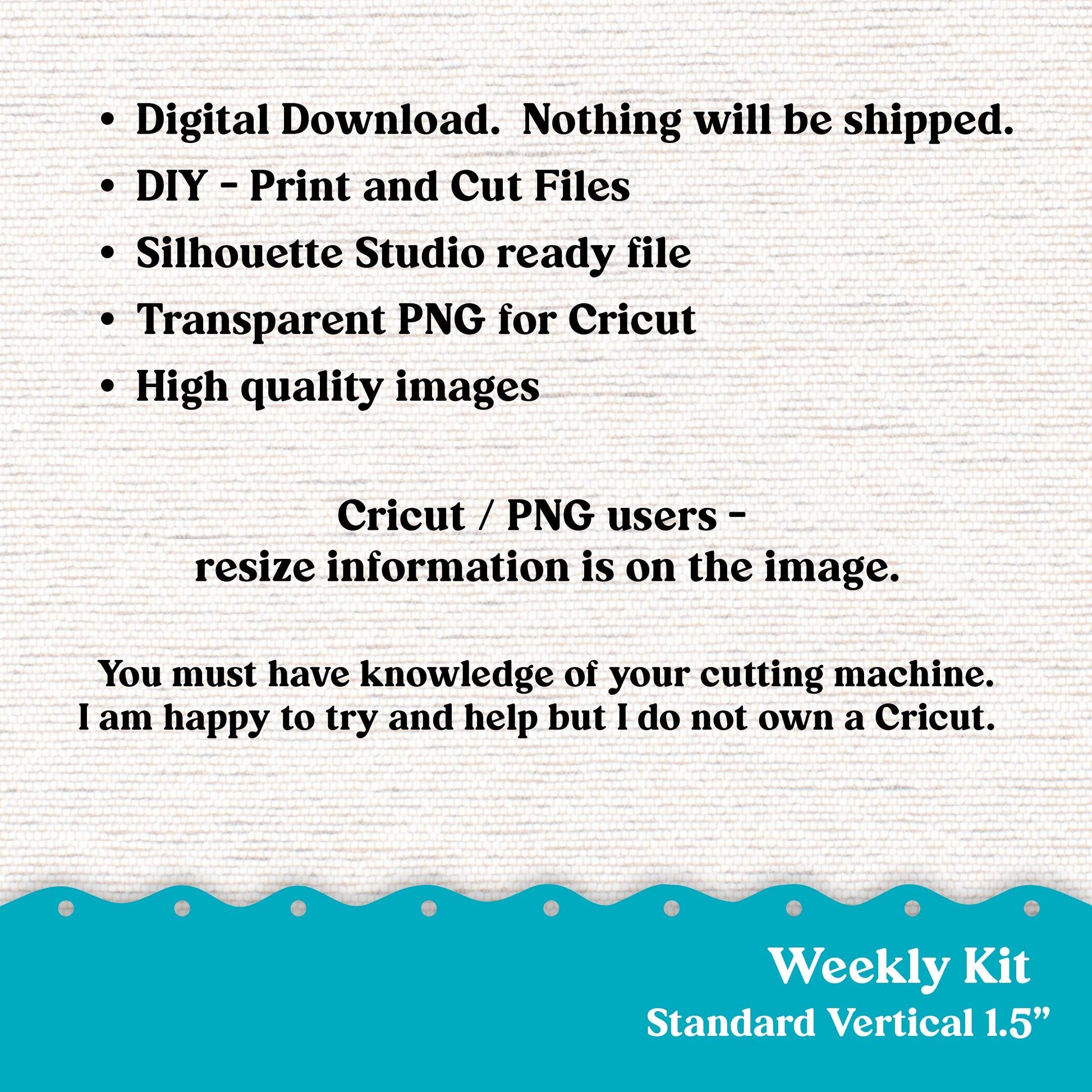 249P PRINTABLE Standard Weekly Sticker Kit Vertical Planner Stickers Erin Condren - Silhouette Cricut Doodle July Red White Blue