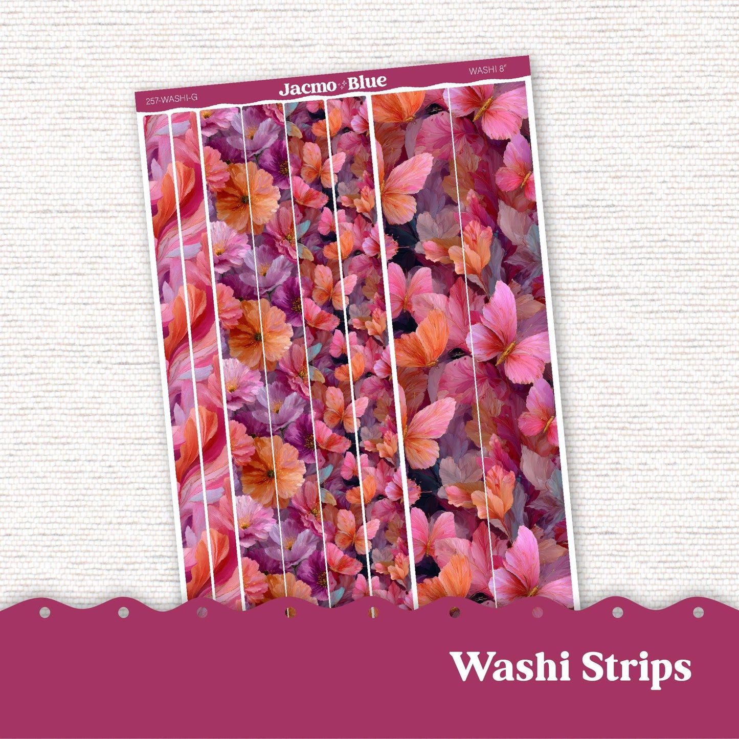Plum Paper Monthly Sticker Kit for 8x11 7x9 A5 Planners Stickers - Kit 257 Bright Butterflies Summer