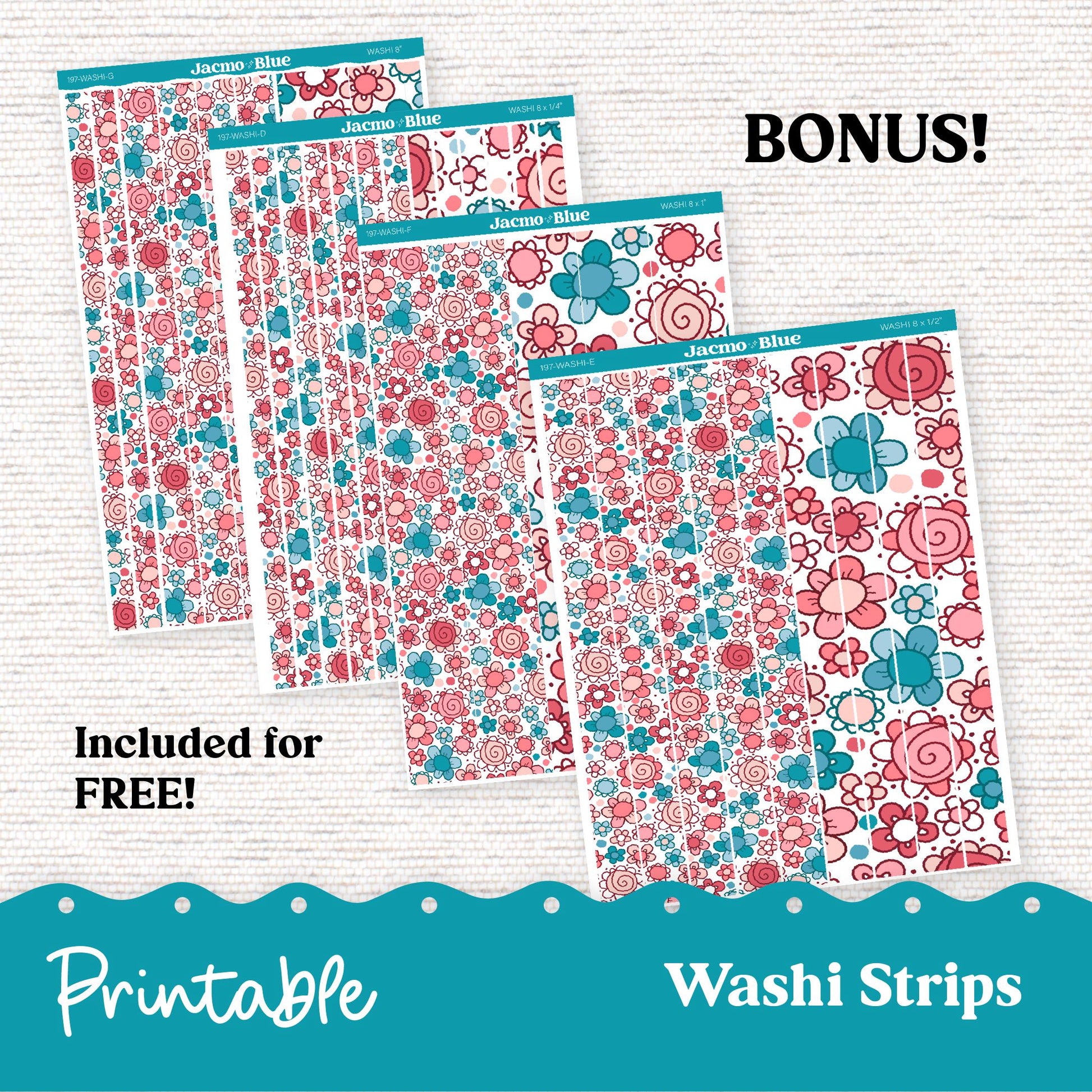 249P PRINTABLE Standard Weekly Sticker Kit Vertical Planner Stickers Erin Condren - Silhouette Cricut Doodle July Red White Blue