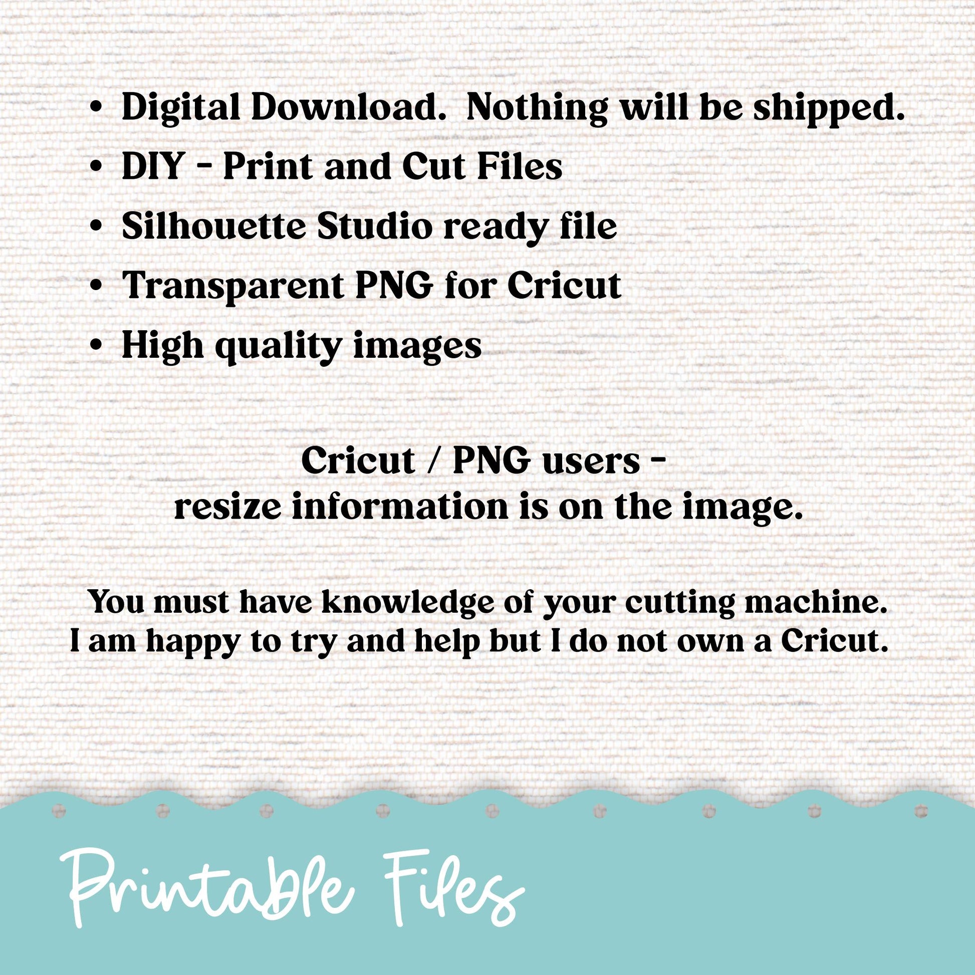 Hobonichi PRINTABLE Monthly Planner Stickers for Hobo Cousin A5 - Print and Cut Silhouette and Cricut - 260P Crackle