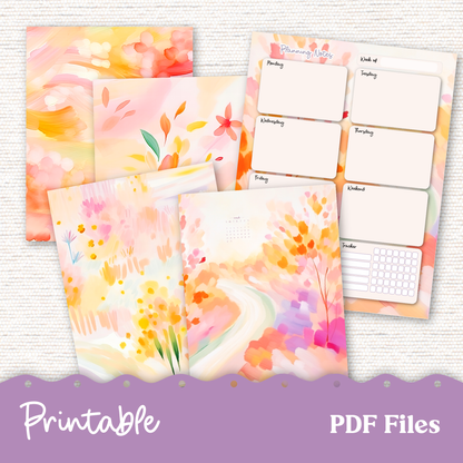 Printable Vellum Dashboards - 4 Sizes Plus Planning Notes - 247P