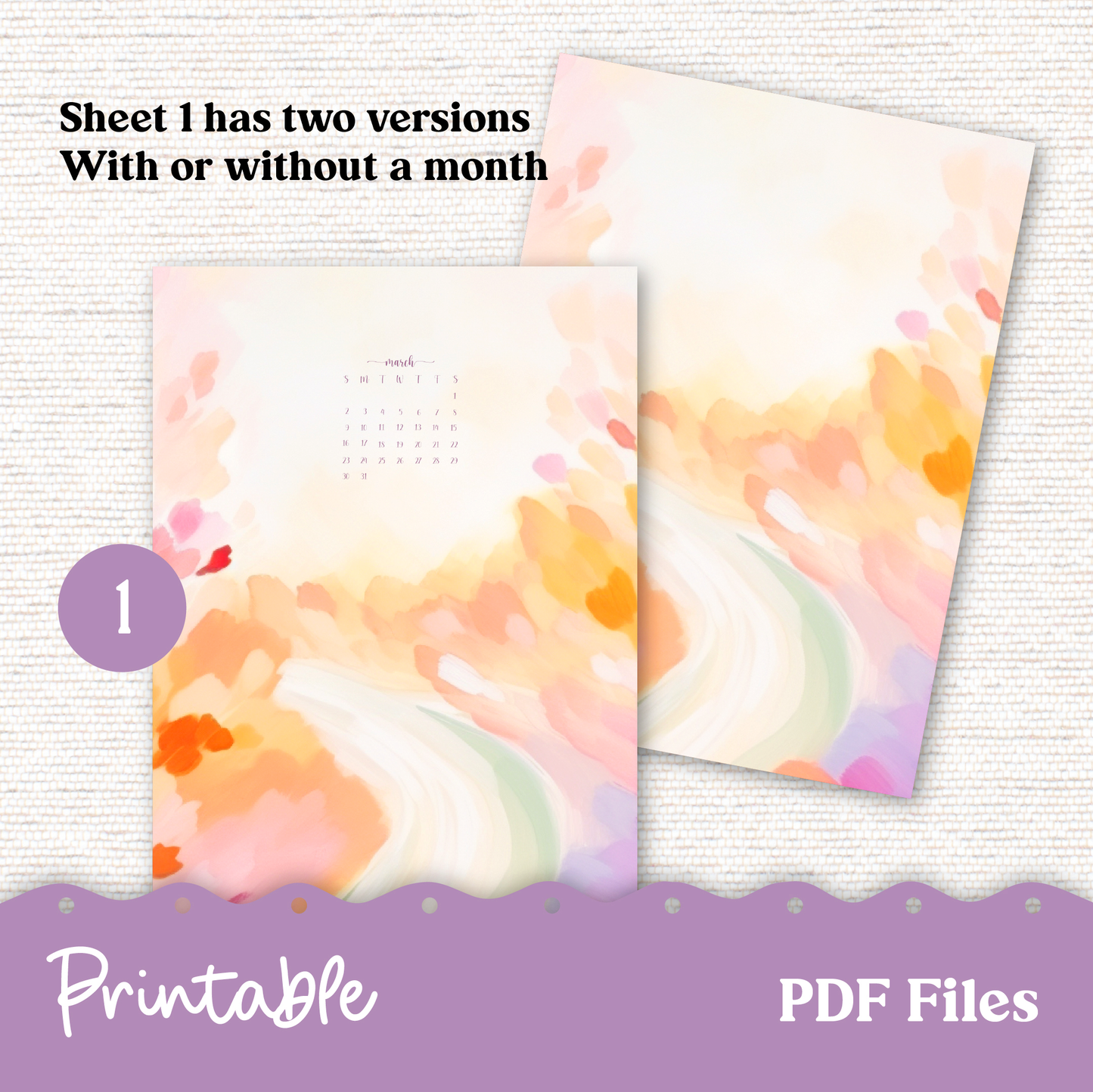 Printable Vellum Dashboards - 4 Sizes Plus Planning Notes - 247P