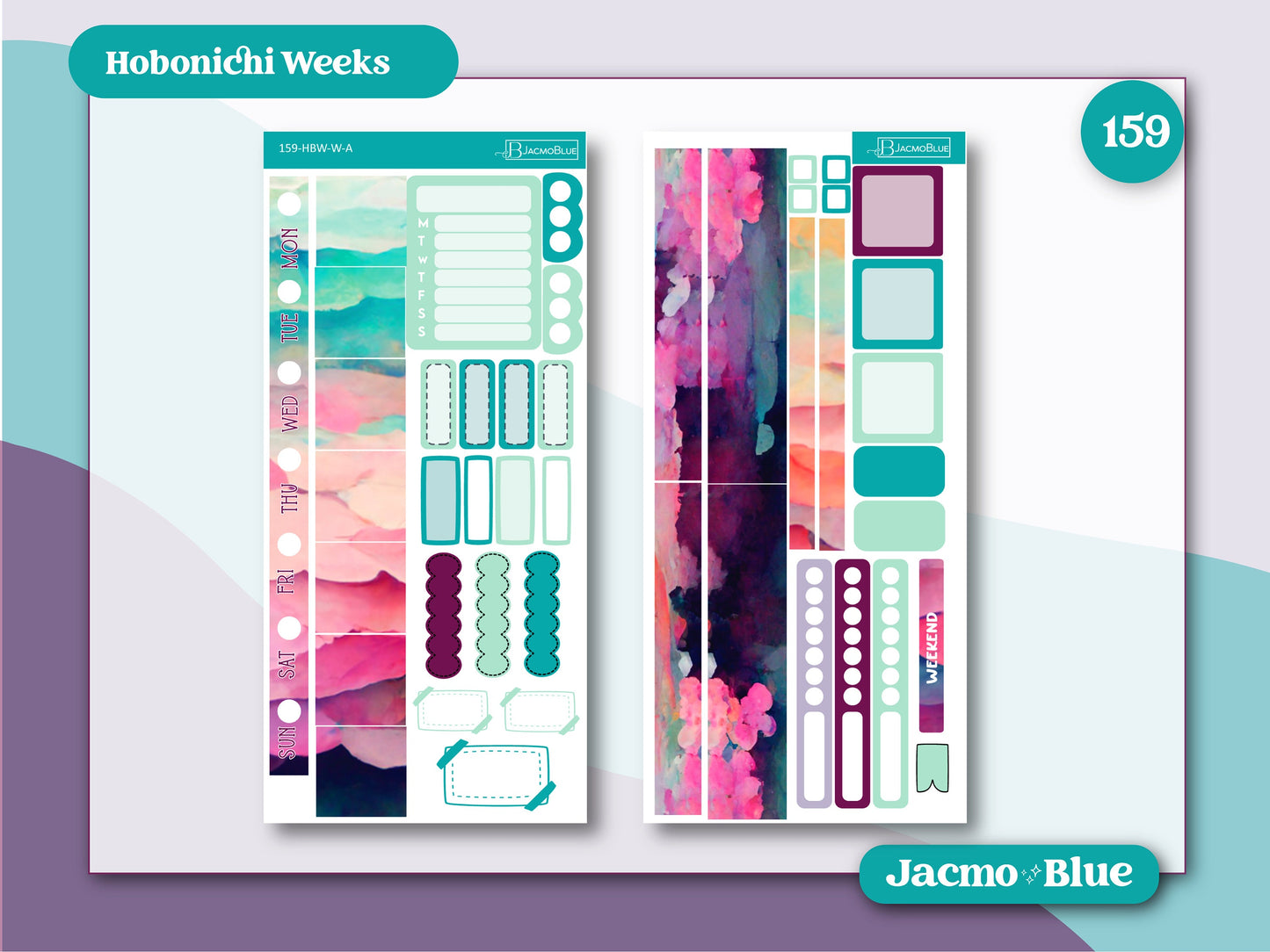 Hobonichi Weeks Weekly Sticker Kit 159 New Day