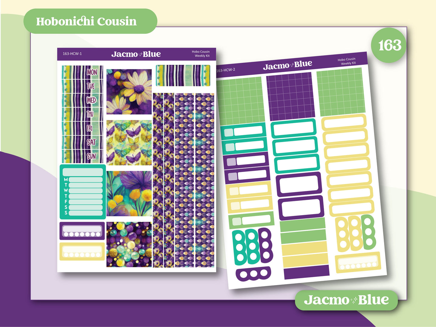 Hobonichi Cousin Weekly Planner Stickers Kit 163