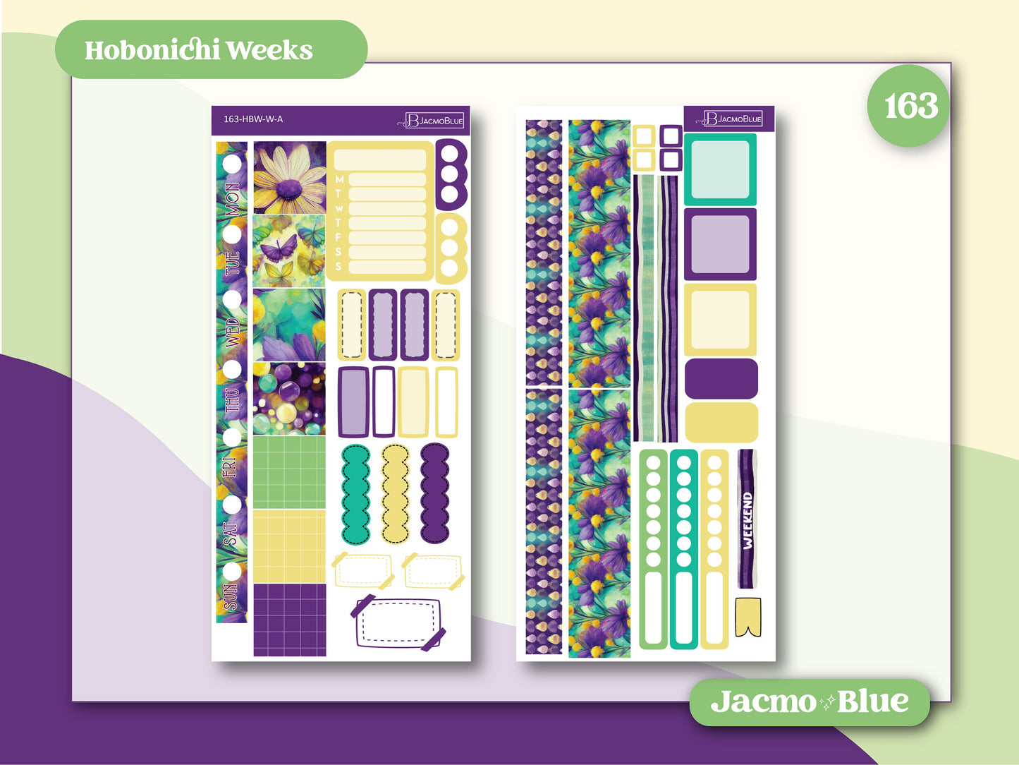 Hobonichi Weeks Weekly Sticker Kit 163