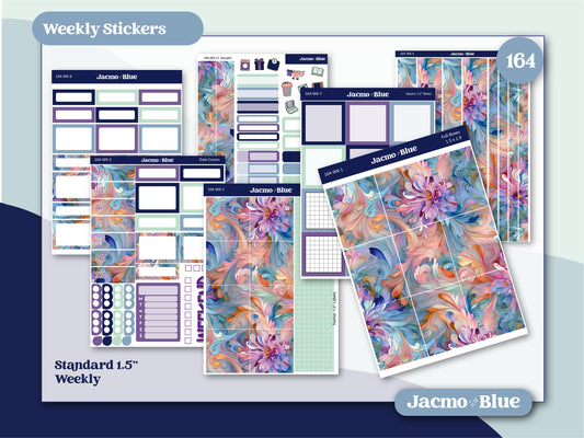 Weekly Sticker Kit Vertical Planner Stickers Kit 164