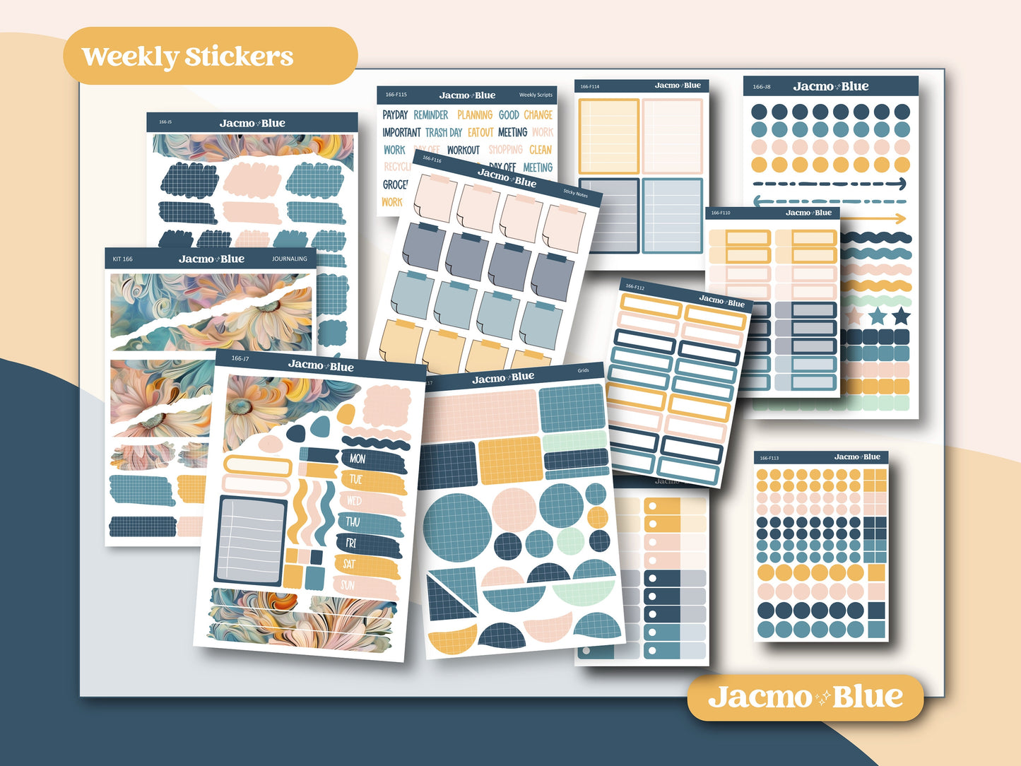 Kit 166 Add-Ons Weekly Planner Stickers