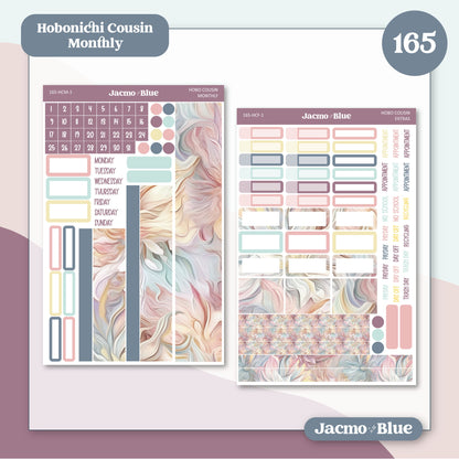 Fantasy Botanicals Hobonichi Cousin Monthly Planner Stickers Kit 165