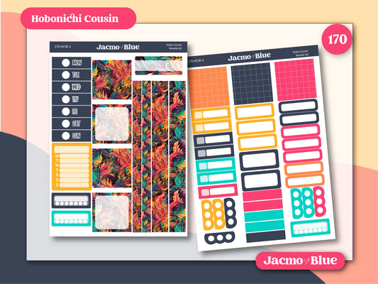 Fantasy Botanicals Hobonichi Cousin Weekly Planner Stickers Kit 170