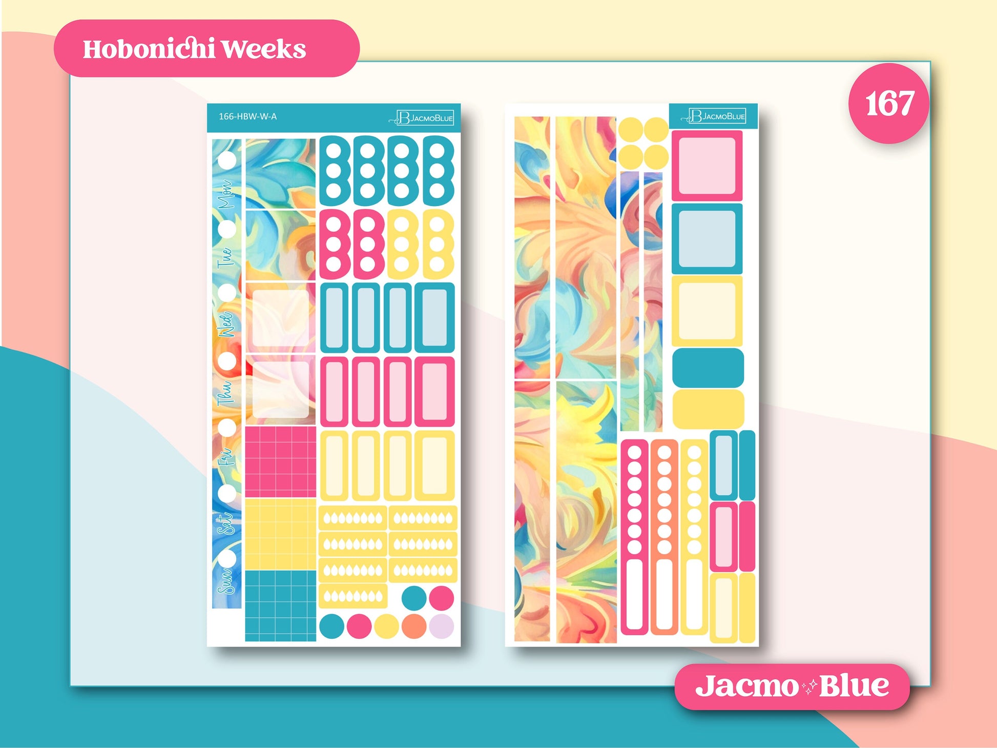 Fantasy Botanicals Hobonichi Weeks Weekly Sticker Kit 167