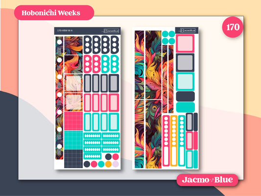 Fantasy Botanicals Hobonichi Weeks Weekly Sticker Kit 170