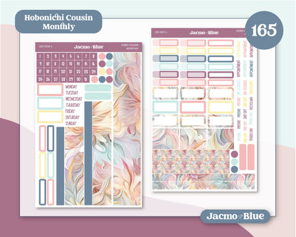 Fantasy Botanicals Hobonichi Cousin Monthly Planner Stickers Kit 165