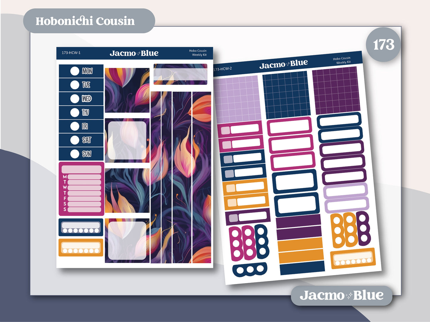 Dreamscapes Hobonichi Cousin Weekly Planner Stickers Kit 173