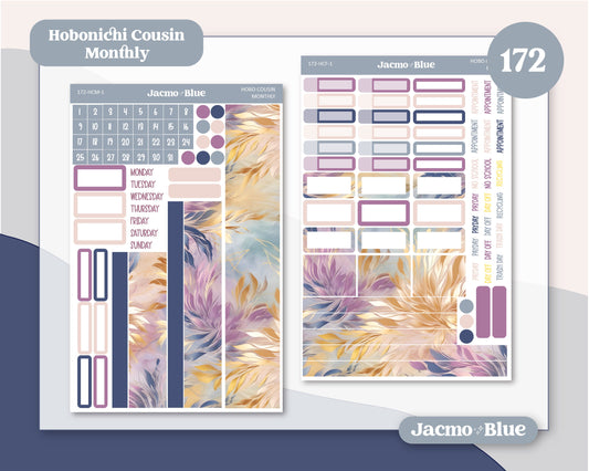 Hobonichi Cousin Monthly Planner Stickers Kit 172 Dreamscapes