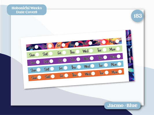 Date Covers Hobonichi Weeks Weekly Sticker Daydreams Kit 183