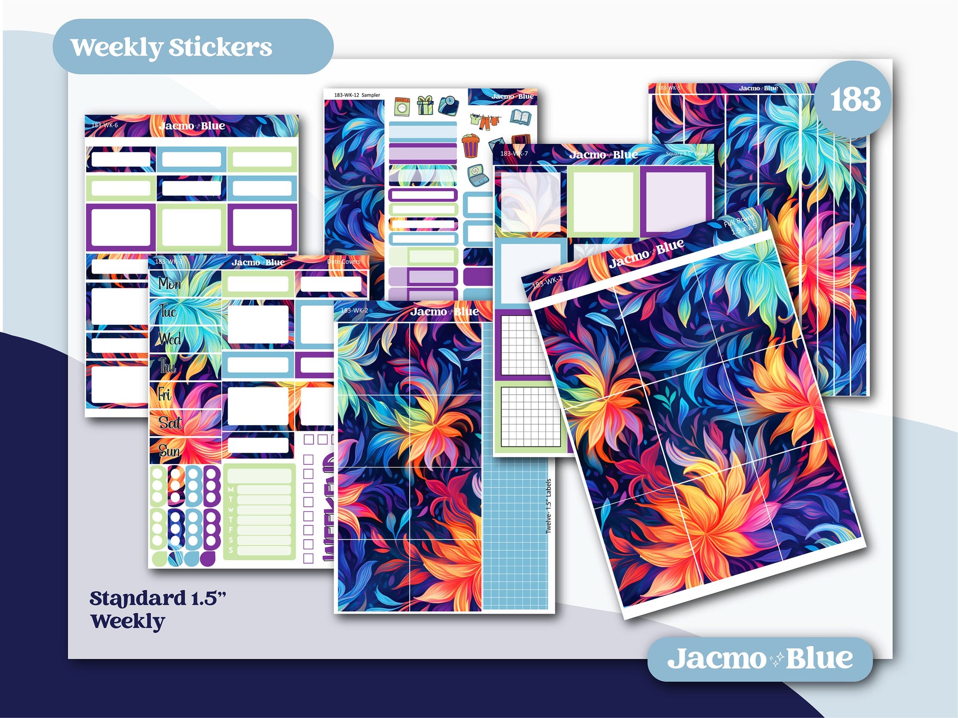 Daydreams Weekly Sticker Kit Vertical Planner Stickers Kit 183