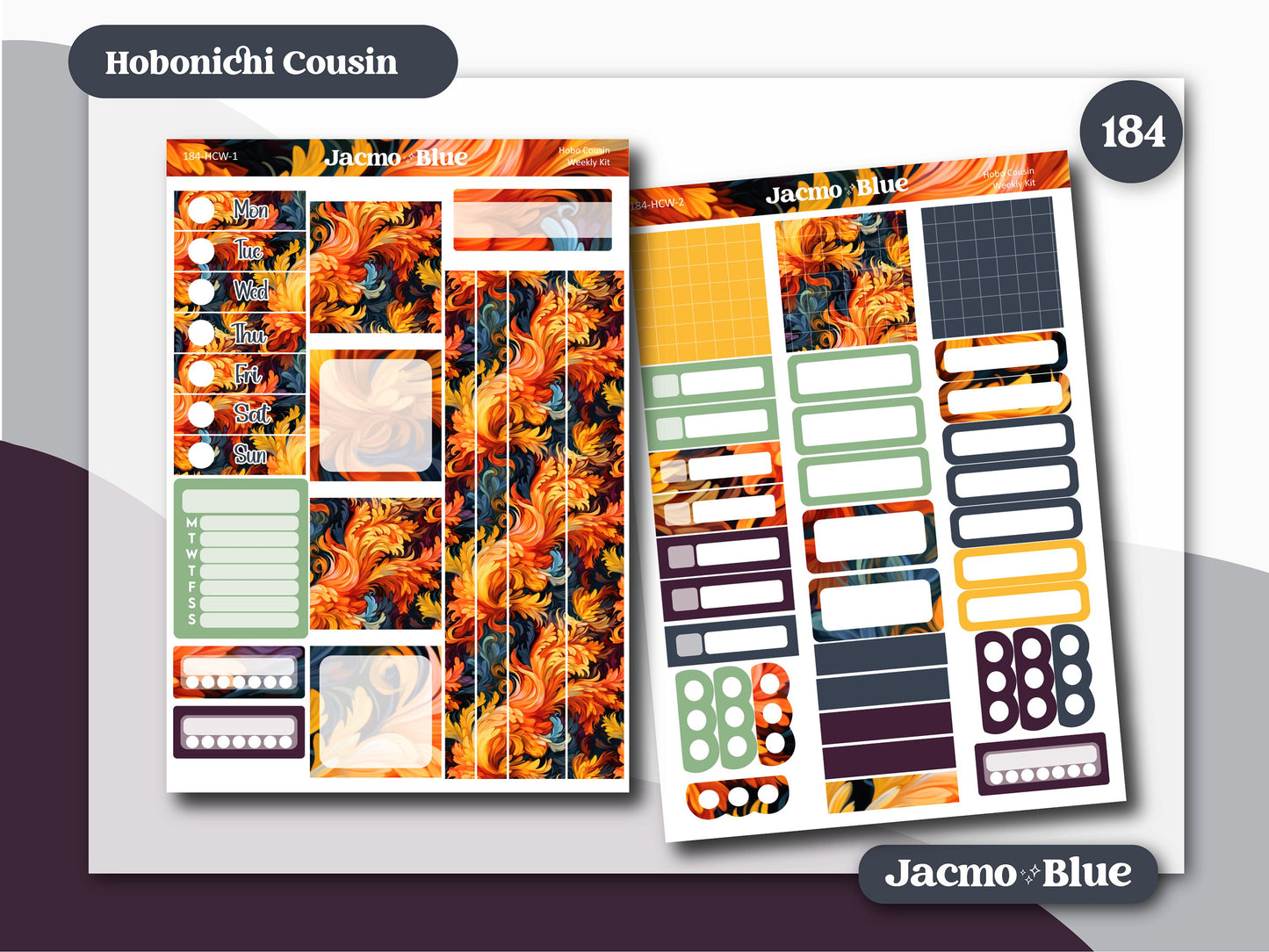 Daydreams Hobonichi Cousin Weekly Planner Stickers Kit 184