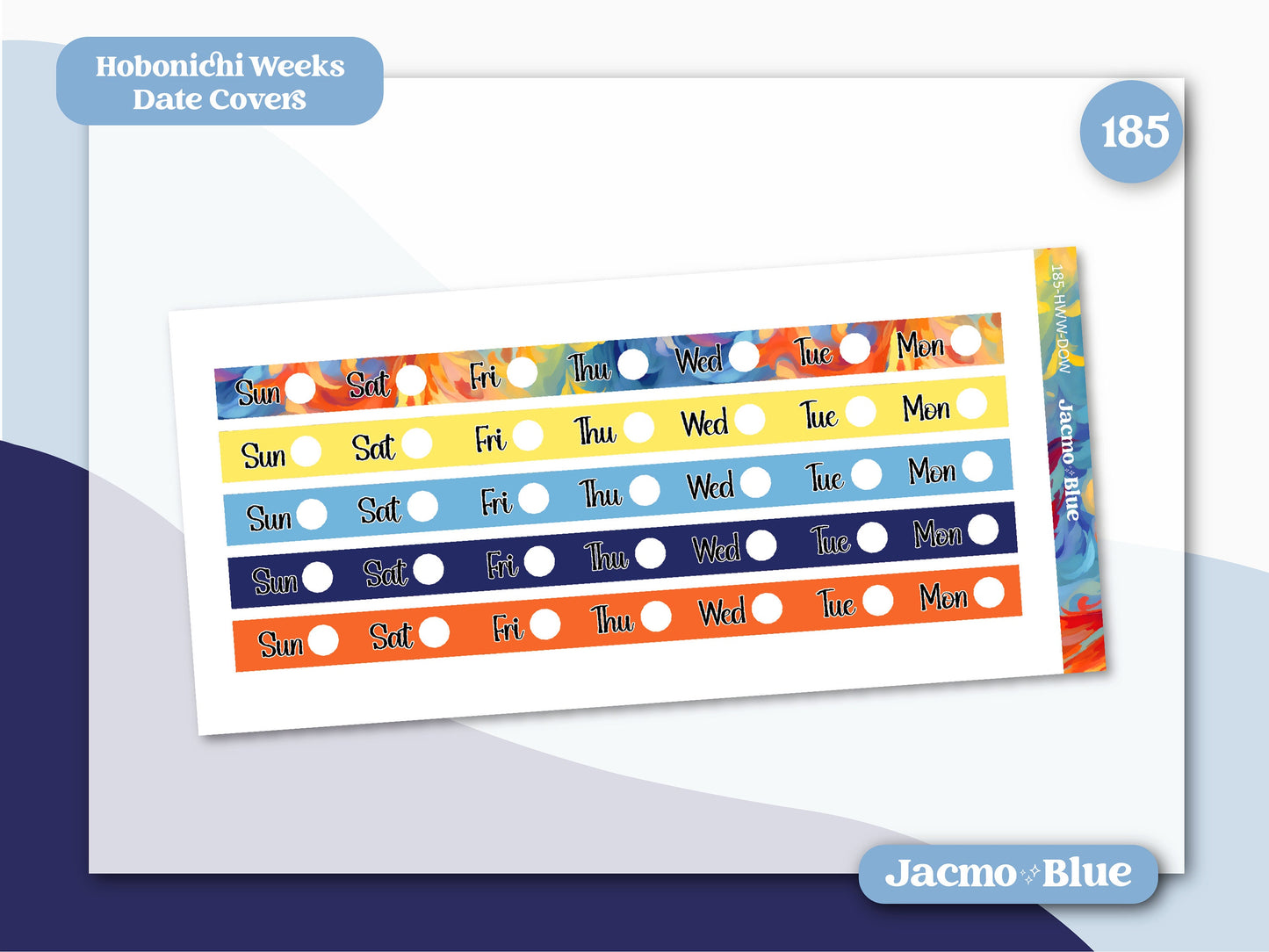 Date Covers Hobonichi Weeks Weekly Sticker Daydreams Kit 185