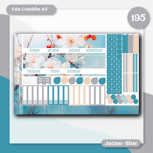 Erin Condren A5 Kit 195 Monthly Planner Sticker Kit Winter Berries