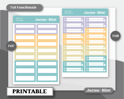 a printable planner with the text, printable, and a picture of the