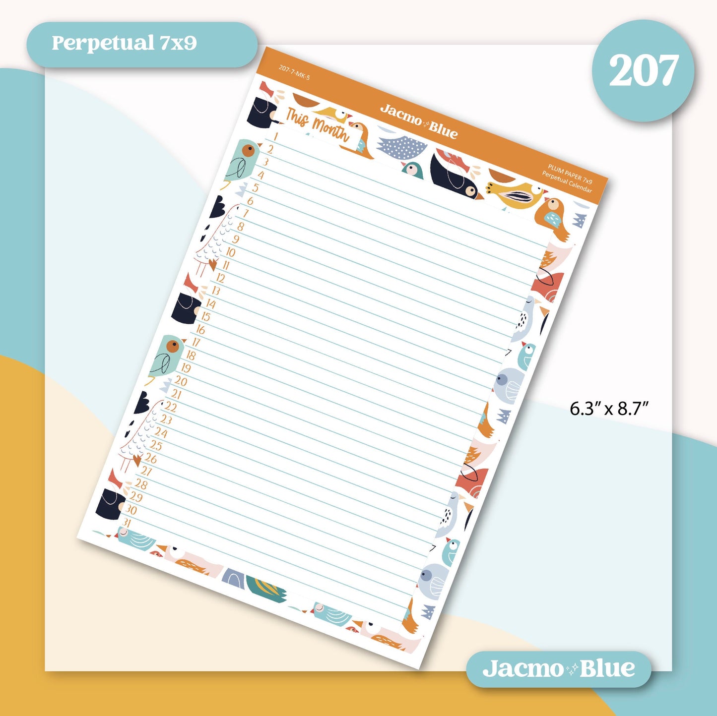 a notepad with a picture of animals on it