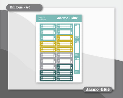 a blue and yellow planner on a white background