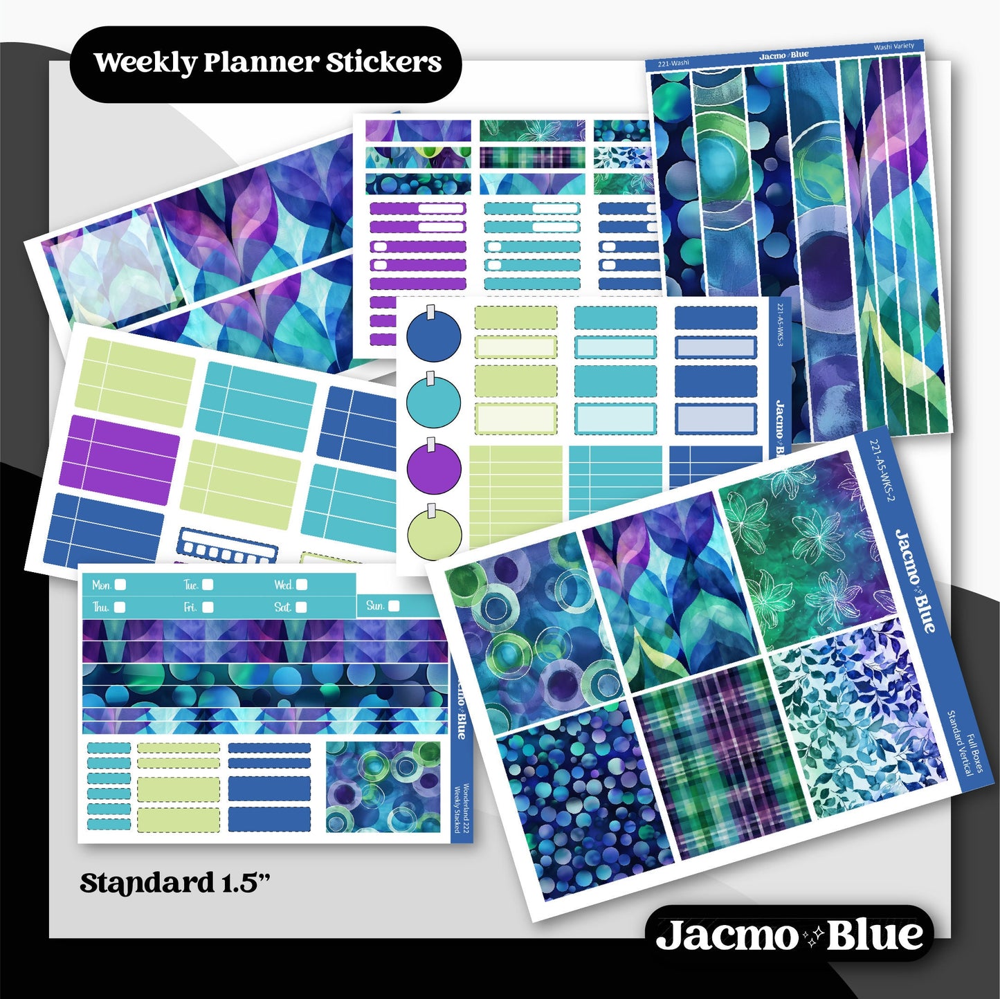 Mellow Purple Green Weekly Planner Sticker Kit Vertical Planner Stickers 221 Happy Planner Erin Condren Plum Paper