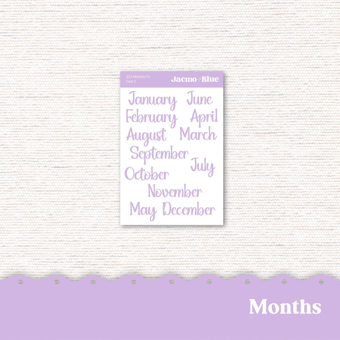 Spring Plum Paper Monthly Sticker Kit for 8x11 7x9 A5 Planners - Kit 215 Planner Stickers