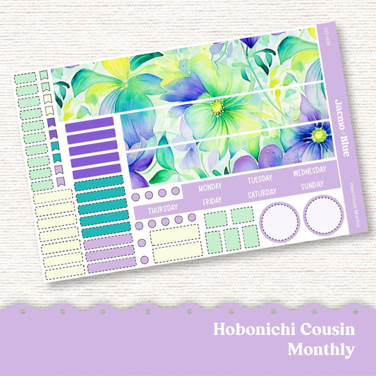 Hobonichi Cousin Monthly Planner Stickers Kit 215 Spring Monthly Hobo Kit