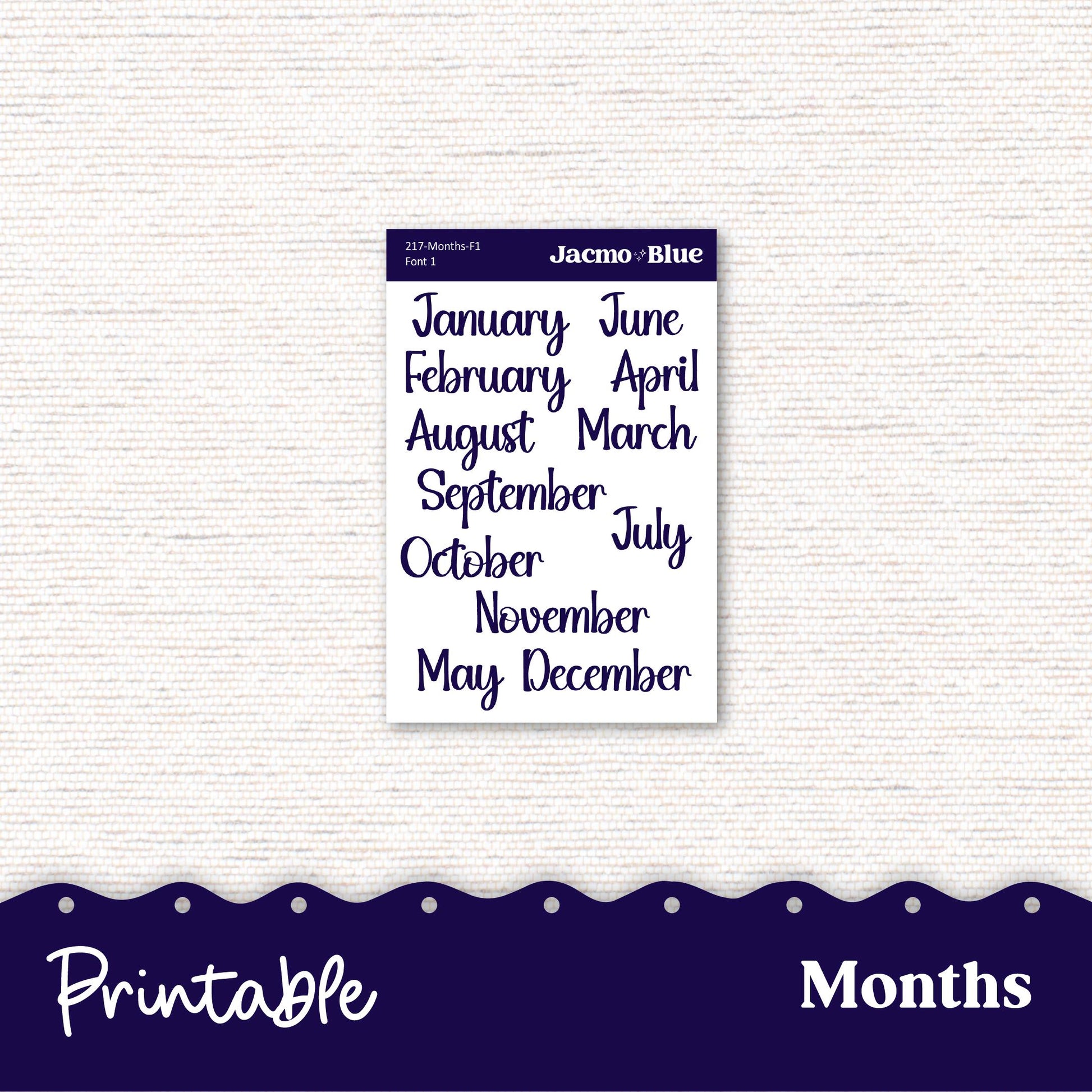 PRINTABLE Plum Paper Planner Monthly Stickers Spring 8x11 7x9 A5 Print and Cut - Kit 217 Moody Includes Bill Due Auto Pay and Months