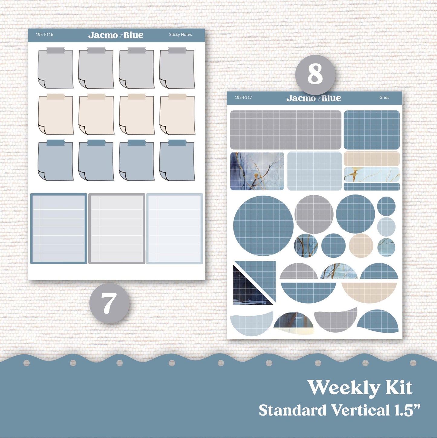 Weekly Planner Sticker Kit Vertical Planner Stickers 195 Winter Berries