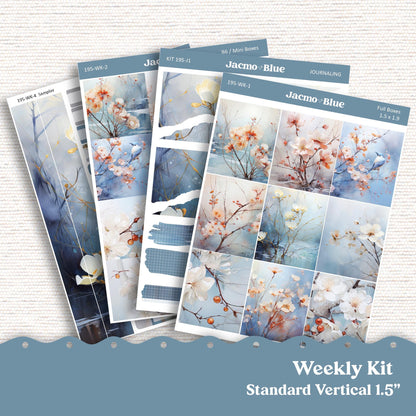 Weekly Planner Sticker Kit Vertical Planner Stickers 195 Winter Berries