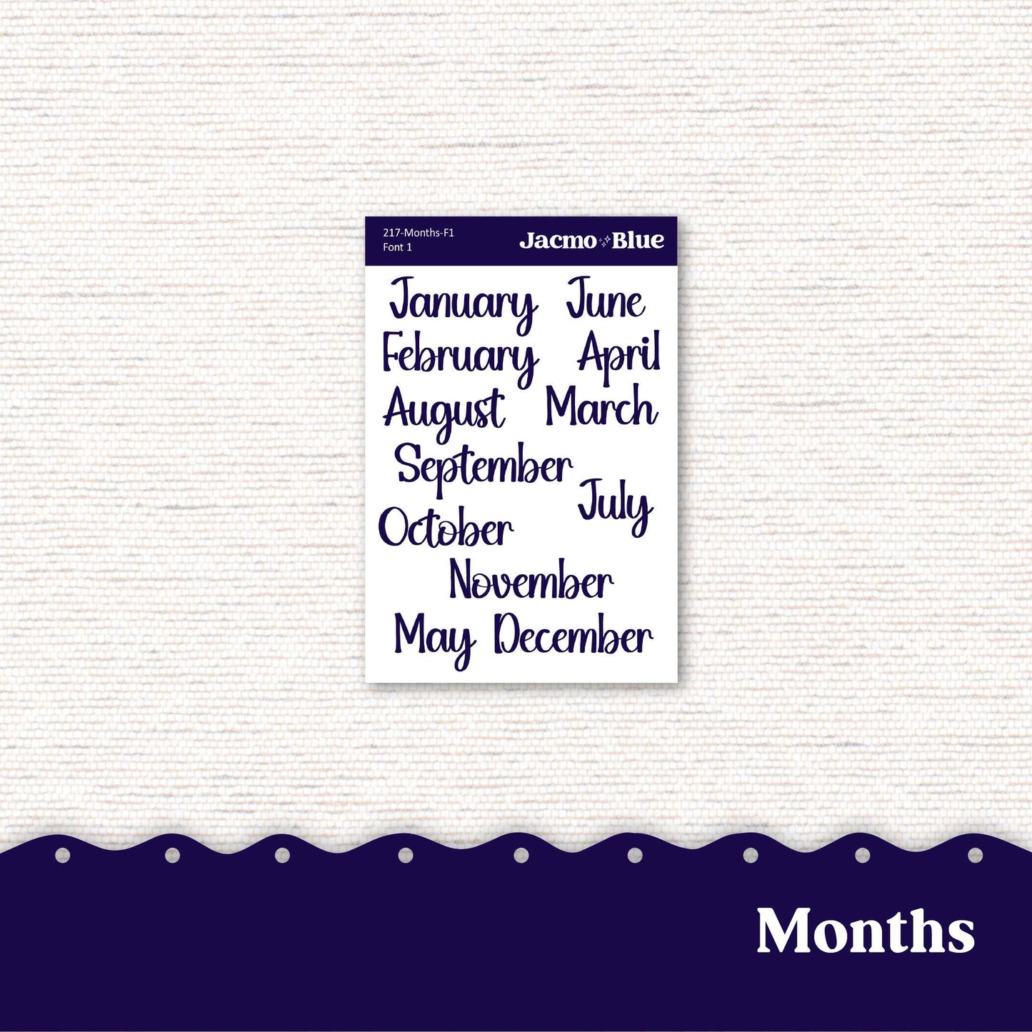 Moody 7x9 A5 Kit Monthly Planner Erin Condren Sticker Kit 217 Monthly Kit for 7x9 or A5 planners