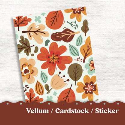 Vellum or Cardstock Dashboard Tip-in for Planners or Junk Journaling - Kit 210 September