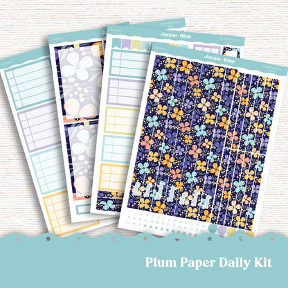 Daily Planner Sticker Kit sized for Plum Paper Planner 8x11 & 7x9 Stickers Kit 201