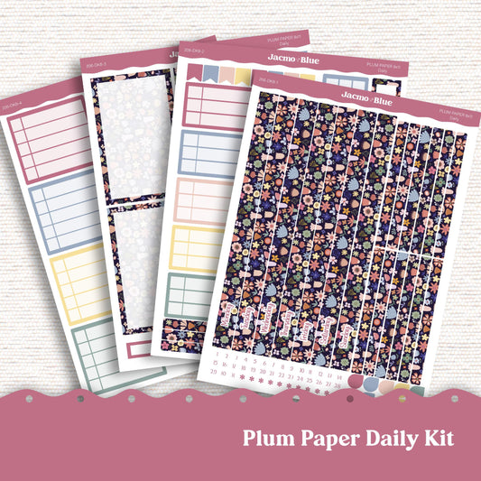 Daily Planner Sticker Kit sized for Plum Paper Planner 8x11 & 7x9 Stickers Kit 206