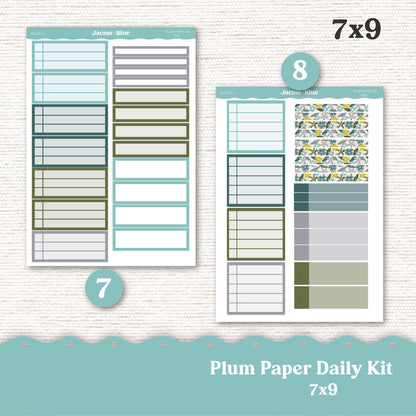 Daily Planner Sticker Kit sized for Plum Paper Planner 8x11 & 7x9 Stickers Kit 204