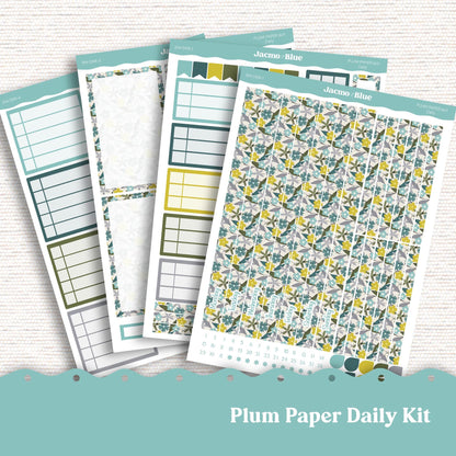 Daily Planner Sticker Kit sized for Plum Paper Planner 8x11 & 7x9 Stickers Kit 204