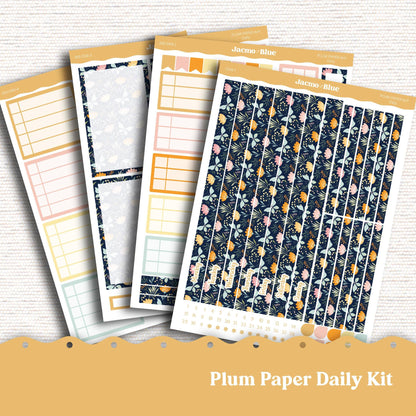 Daily Planner Sticker Kit sized for Plum Paper Planner 8x11 & 7x9 Stickers Kit 205 April Spring Cute