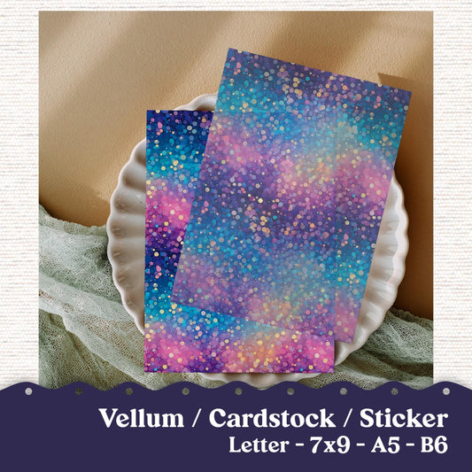 Vellum or Cardstock Dashboard Tip-in for Planners or Junk Journaling - Kit 171 Dreamscapes