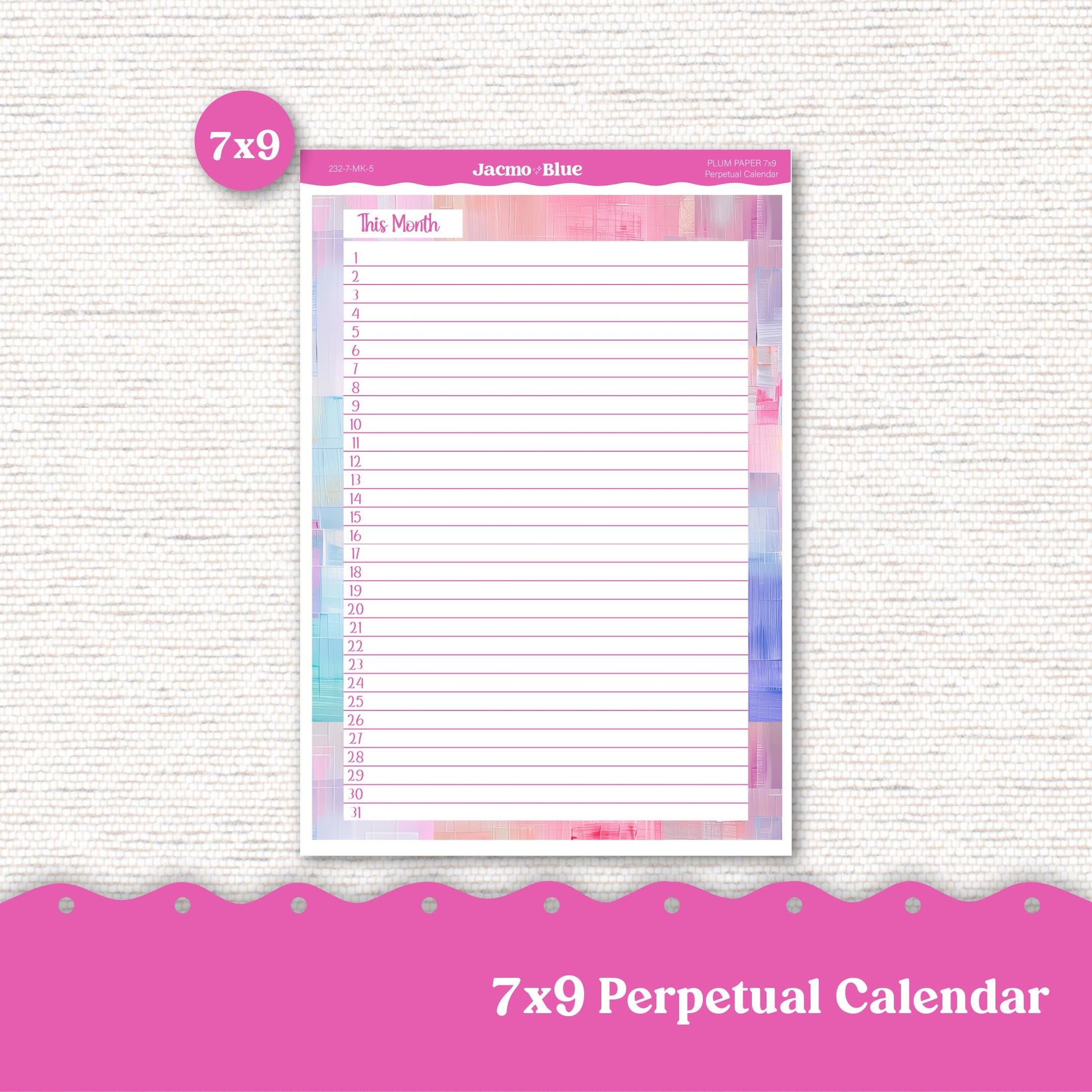 Periwinkle Abstract Planner Stickers 7x9 A5 Kit Monthly Planner Erin Condren Sticker Kit 233 Monthly Kit for 7x9 or A5 planners