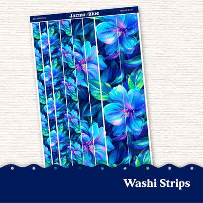 Washi Strips Stickers - 8 Inches Long - Kit 218